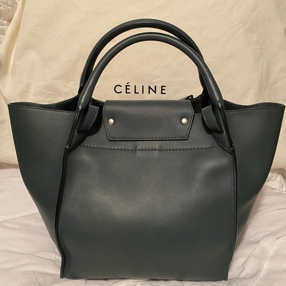 Celine Small Big Bag - Rare Blue/Grey Calfskin Pristine Condition 10/10 - Picture 2 of 14